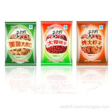 Middle Sealing Food Pouch Packaging Bag Clear Window For Sn